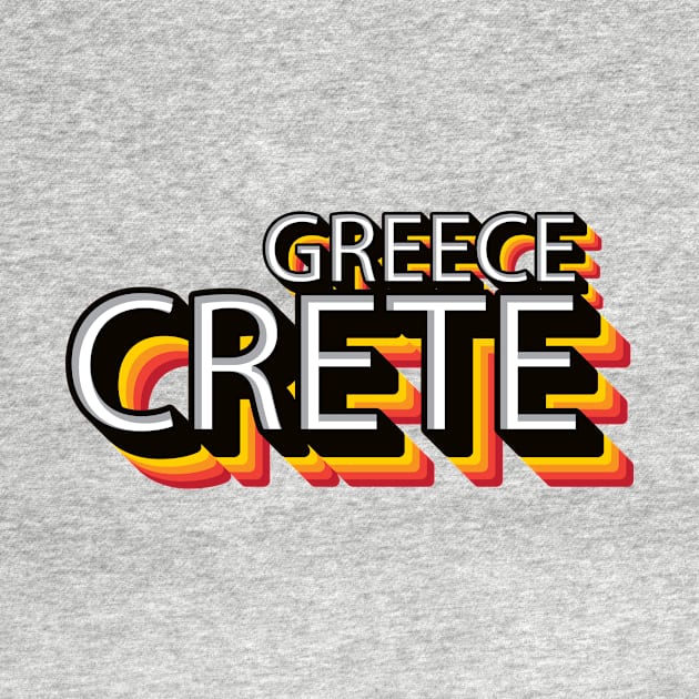 Crete Greece Retro by AllinCrete